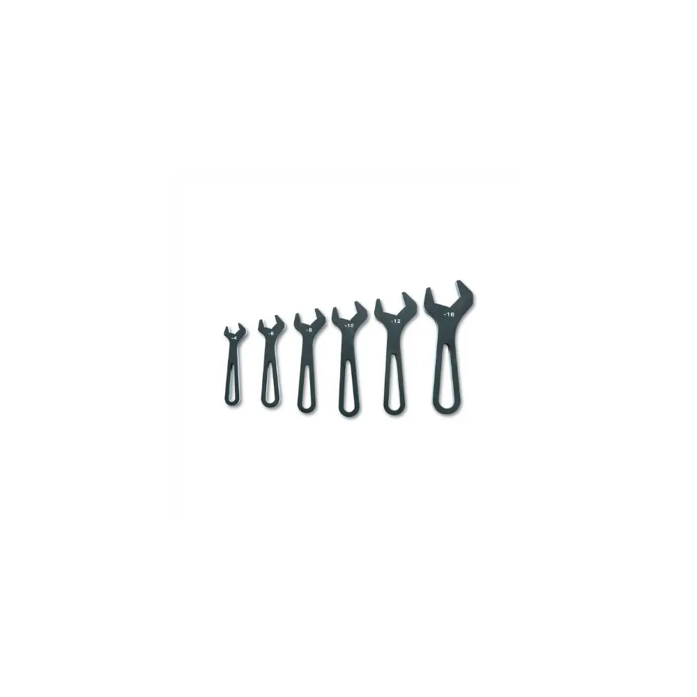 Vibrant - 20989 - AN Wrench Set, -4AN to -16AN - Anodized Black - VIB20989